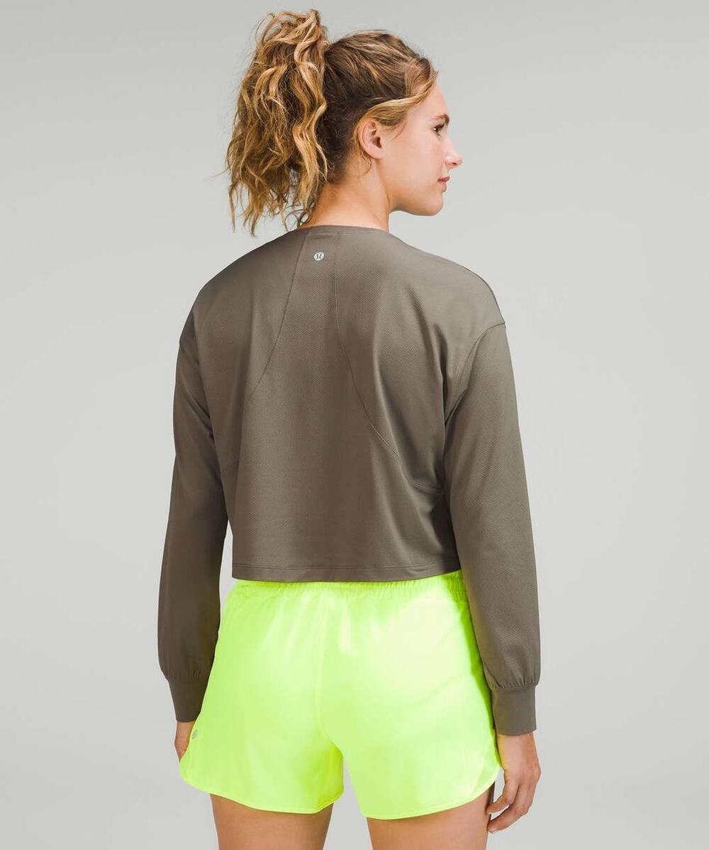 Lululemon Abrasion Resistant Training Long Sleeve Green M L